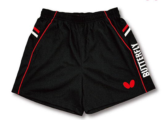 Butterfly蝴蝶 专业乒乓球短裤 运动短裤 BWS322-0201 红黑款
